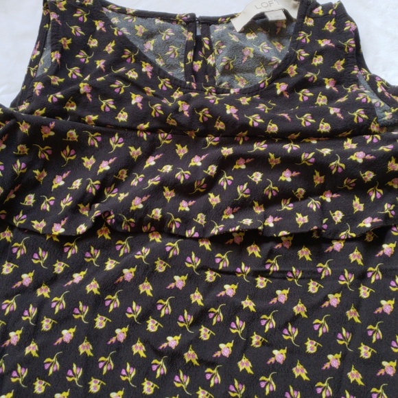 Loft Cold Shoulder Floral Blouse - Picture 4 of 5